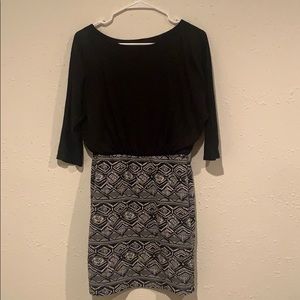 Black and white dress